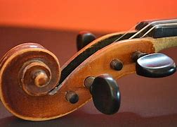 the scroll of a violin